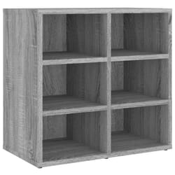vidaXL Shoe Cabinet Hallway Wall Mounted Shoe Storage Rack Shelf Cupboard - grey sonoma, 1