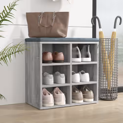vidaXL Shoe Cabinet Hallway Wall Mounted Shoe Storage Rack Shelf Cupboard - grey sonoma, 1 - Additional view 7