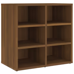 vidaXL Shoe Cabinet Hallway Wall Mounted Shoe Storage Rack Shelf Cupboard - brown oak, 1