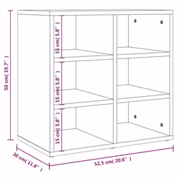 vidaXL Shoe Cabinet Hallway Wall Mounted Shoe Storage Rack Shelf Cupboard - brown oak, 2