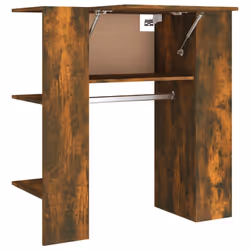 vidaXL Hallway Cabinet Wall Mounted Cabinet Hall Shelving Engineered Wood - smoked oak