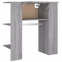 vidaXL Hallway Cabinet Wall Mounted Cabinet Hall Shelving Engineered Wood - grey sonoma