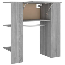 vidaXL Hallway Cabinet Wall Mounted Cabinet Hall Shelving Engineered Wood - grey sonoma