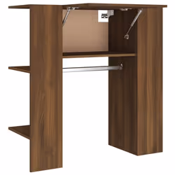 vidaXL Hallway Cabinet Wall Mounted Cabinet Hall Shelving Engineered Wood - brown oak