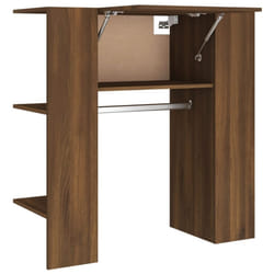 vidaXL Hallway Cabinet Wall Mounted Cabinet Hall Shelving Engineered Wood - brown oak