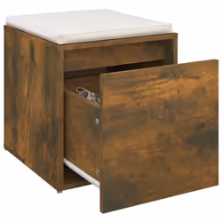 vidaXL Box Drawer Hall Tool Box Chest Organiser Storage Case Engineered Wood - Smoked oak - Additional view 4