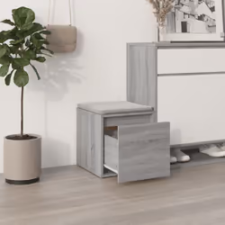 vidaXL Box Drawer Hall Tool Box Chest Organiser Storage Case Engineered Wood - Grey sonoma
