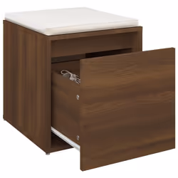 vidaXL Box Drawer Hall Tool Box Chest Organiser Storage Case Engineered Wood - Brown oak - Additional view 4