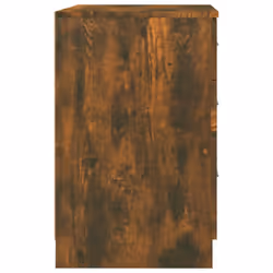 vidaXL Bed Cabinet Engineered Wood Nightstand End Side Table Multi Colours - Smoked Oak - Additional view 6
