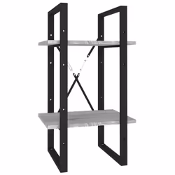 VidaXL 821301, Grey, Oak, Metal, Wood, 400 mm, 300 mm, 700 mm
