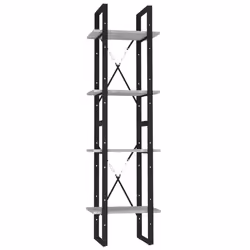 VidaXL 821304, Grey, Oak, Metal, Wood, 400 mm, 300 mm, 1400 mm