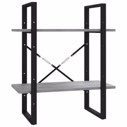 VidaXL 821310, Grey, Oak, Metal, Wood, 600 mm, 300 mm, 1400 mm