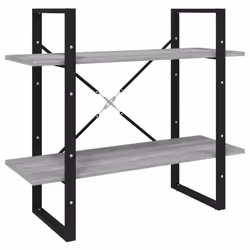 VidaXL 821313, Grey, Oak, Metal, Wood, 800 mm, 300 mm, 700 mm