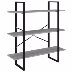 VidaXL 821322, Grey, Oak, Metal, Wood, 1000 mm, 300 mm, 1050 mm