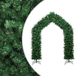vidaXL Christmas Tree Arch Holiday Decoration Arch Multi Colours 240/270 cm - green