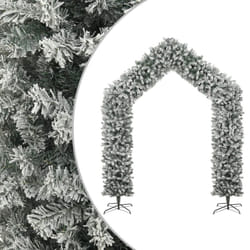 vidaXL Christmas Tree Arch Holiday Decoration Arch Multi Colours 240/270 cm - white and green, 270 x 215 cm