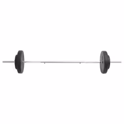 vidaXL Barbell with Plates Set 30 kg Dumbbell Weight Plate Free Weight Set