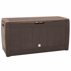vidaXL Garden Storage Box Outdoor Cushion Deck Chest Patio Tool Pillow Chest - brown