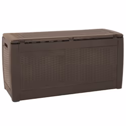 vidaXL Garden Storage Box Outdoor Cushion Deck Chest Patio Tool Pillow Chest - brown