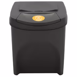 vidaXL Stackable Dustbins Outdoor Rubbish Bin Trash Waste Garbage Bin 4 pcs - grey, 75 L - Additional view 5