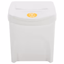 vidaXL 3x Stackable Garbage Bin Boxes White 75 L Polypropylene Garbage Can - Additional view 4