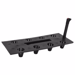 vidaXL Raised Garden Bed Anthracite 60x25x46 cm PP Rattan Plant Pot Stand - Additional view 6