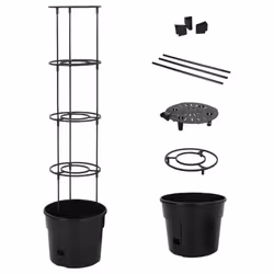 vidaXL Tomato Grower Anthracite Polypropylene Planter à 29.5x115 cm/Ã39x150 cm - Ã29.5x115 cm