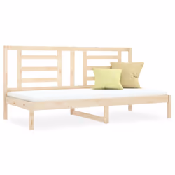 ) vidaXL Solid Wood Pine Day Bed Daybed Couch Multi Colours 80x200 cm/90x200 cm - Brown, 90 x 200 cm (W x L
