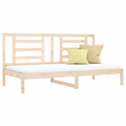 ) vidaXL Solid Wood Pine Day Bed Daybed Couch Multi Colours 80x200 cm/90x200 cm - Brown, 80 x 200 cm (W x L