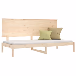 ) vidaXL Solid Wood Pine Day Bed Daybed Couch Multi Colours 80x200 cm/90x200 cm - Brown, 90 x 200 cm (W x L