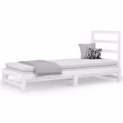 VidaXL 3108303, Sofa bed, White, Pinewood, 2055 mm, 950 mm, 300 mm