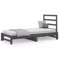 VidaXL 3108304, Sofa bed, Grey, Pinewood, 2055 mm, 950 mm, 300 mm