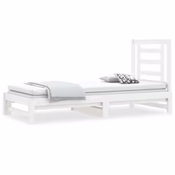 VidaXL 3108603, Sofa bed, White, Pinewood, 2055 mm, 950 mm, 300 mm