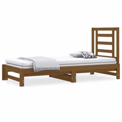VidaXL 3108605, Sofa bed, Brown, Pinewood, 2055 mm, 950 mm, 300 mm