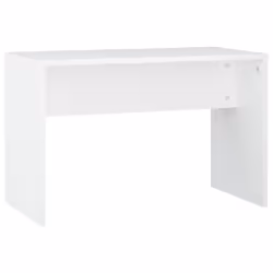 vidaXL Dressing Table Set with LED White Engineered Wood Bedroom Vanity Desk - Additional view 8