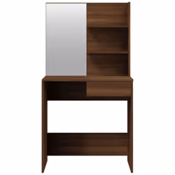vidaXL Dressing Table Set HomeVanity Table Makeup Vanity Desk Cosmetic Table - Brown oak - Additional view 8