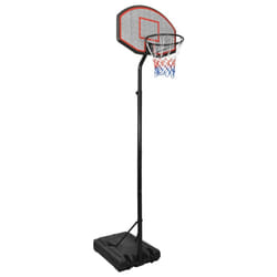 vidaXL Basketball Stand 282-352cm Polyethene Basketball Hoop Stand Black/White - black