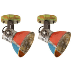 vidaXL Industrial Wall Lamp Hallway Bedside Light Ceiling Lamp Hanging Light - 2 x single lamp