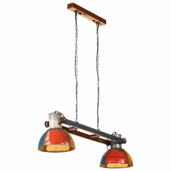 vidaXL Industrial Hanging Lamp 25 W Multicolour 111 cm E27 Ceiling Lamp Shad