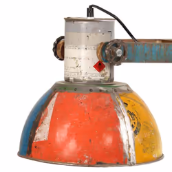 vidaXL Industrial Hanging Lamp 25 W Multicolour 111 cm E27 Ceiling Lamp Shad - Additional view 5