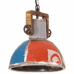 vidaXL Industrial Hanging Lamp 25 W Round E27 Light Multi Colours Multi Sizes - 30 cm
