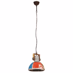 vidaXL Industrial Hanging Lamp 25 W Round E27 Light Multi Colours Multi Sizes - 30 cm - Additional view 4