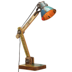 vidaXL Industrial Desk Lamp Multicolour Round 23x18x95 cm E27 Reading Lamp