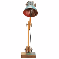 vidaXL Industrial Desk Lamp Multicolour Round 23x18x95 cm E27 Reading Lamp