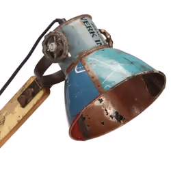 vidaXL Industrial Desk Lamp Multicolour Round 23x18x95 cm E27 Reading Lamp - Additional view 6