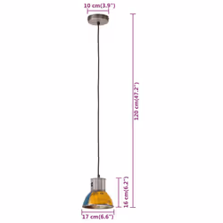vidaXL Hanging Lamp 25 W Round E27 Lighting Fixture Multi Colours Multi Sizes - 17 cm - Additional view 7