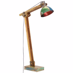 vidaXL Floor Lamp Multicolour E27 Standing Reading Vintage Look Lamp Lighting