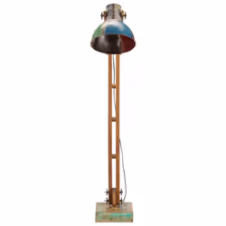 vidaXL Floor Lamp Multicolour E27 Standing Reading Vintage Look Lamp Lighting