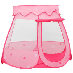 vidaXL Children Play Tent Indoor Outdoor Kids Play House Game Tent Ball Pit - Pink