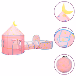 vidaXL Children Play Tent Pink Indoor Outdoor Play House Game Tent Ball Pit